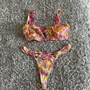 For Love and Lemons Pastel Punch Lingerie Set